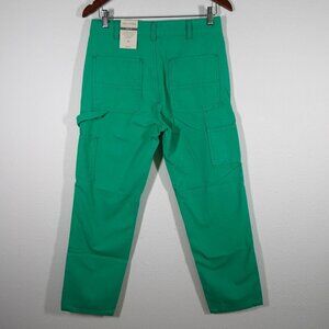 Men's Carpenter Jeans Size 29x27 Green Denim Slim Fit Sun + Stone